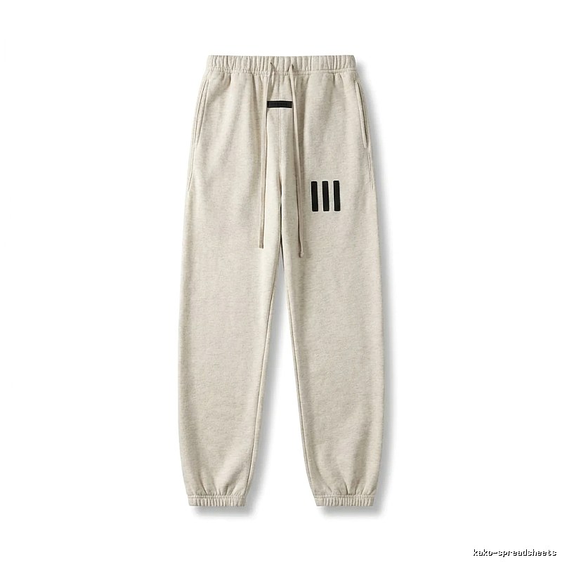 ESSENTIALS minimalist style light gray sweatpants