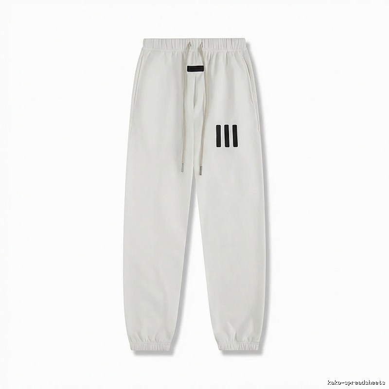 ESSENTIALS minimalist style white sweatpants
