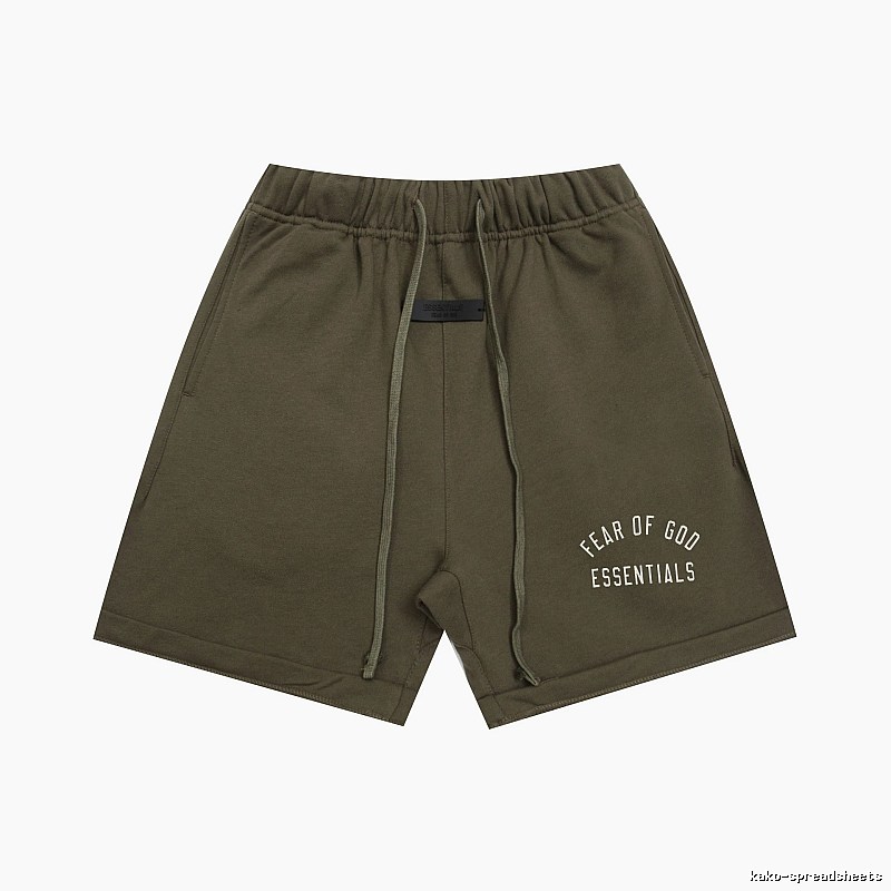 ESSENTIALS trendy brand army green shorts