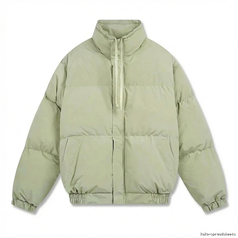 ESSENTIALS trendy brand simple style light green cotton-padded jacket