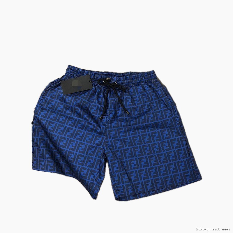 Fendi FF Monogram Streetwear Dark Blue Shorts