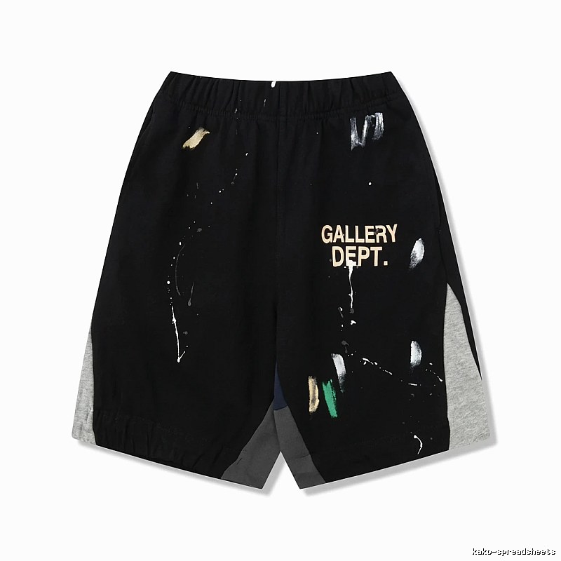 Gallery Dept Graffiti Style Black Shorts