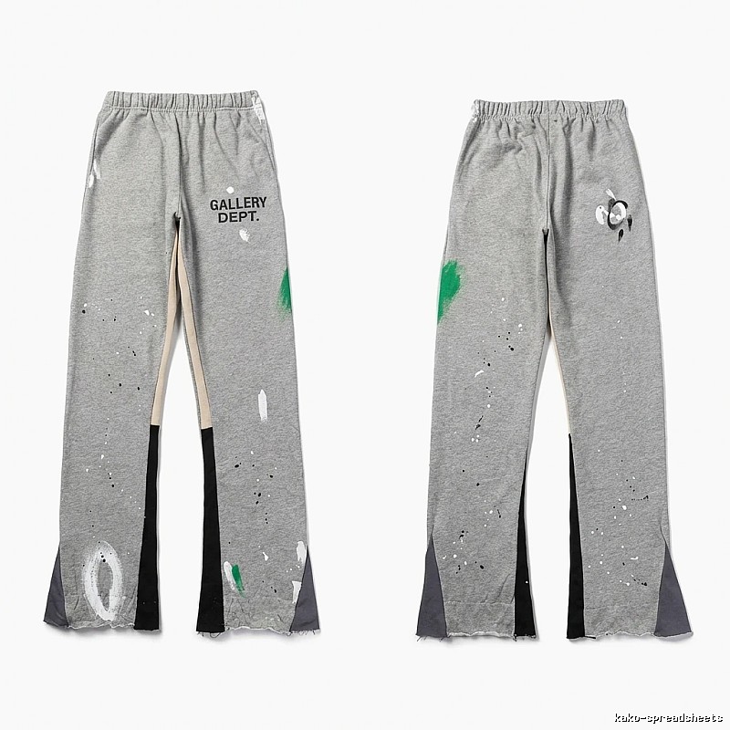 Gallery Dept graffiti-style grey trousers