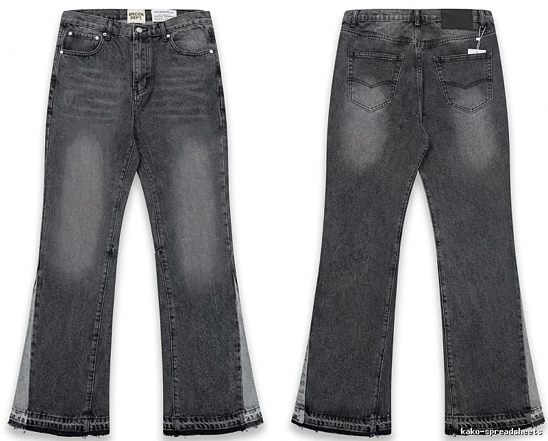 Gallery Dept. Ripped Retro Style Grey Pants