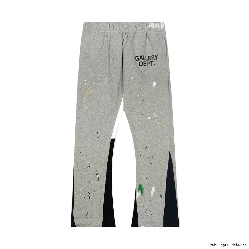 Gallery Dept splashed ink style gray sweatpants