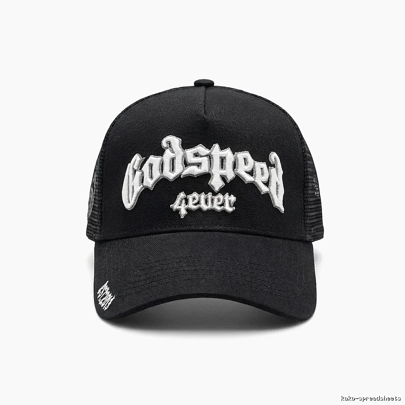 Godspeed retro-style black cap