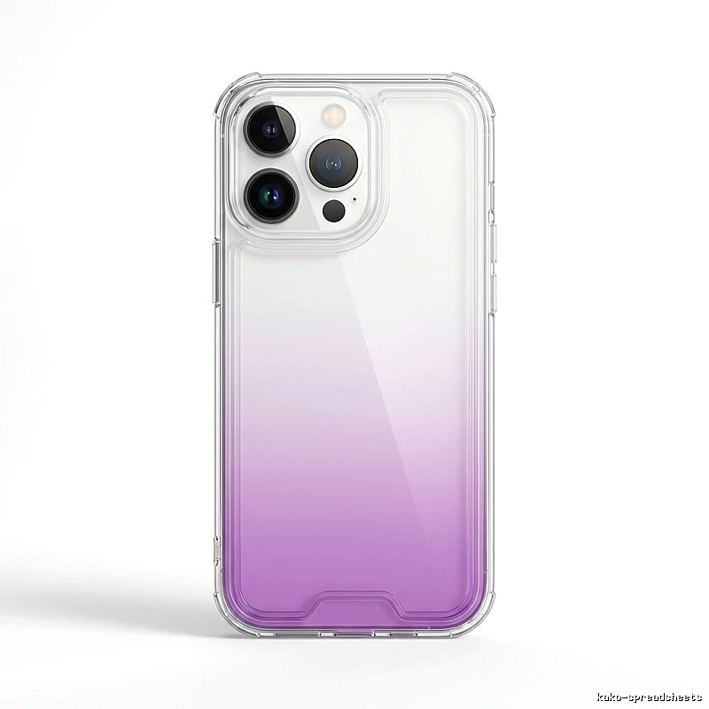 Gradual-transparency iPhone case of trendy brand