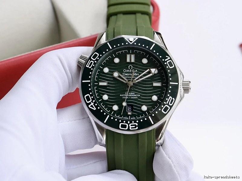 Green Dial Seamaster-style Watch Omega Watch for Photo Ready Styling