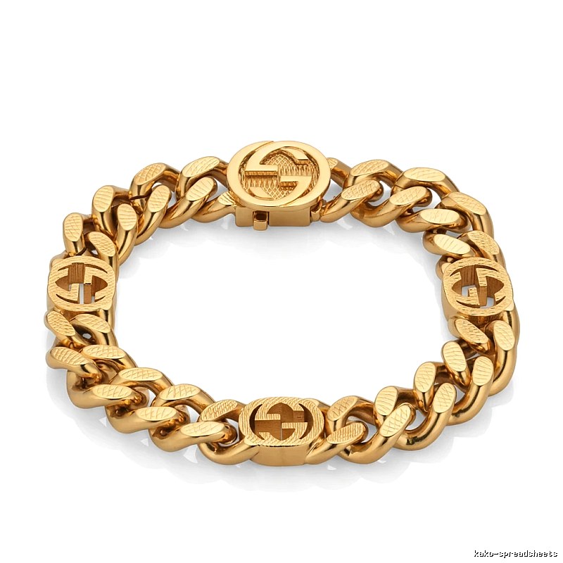 Gucci golden retro-style bracelet