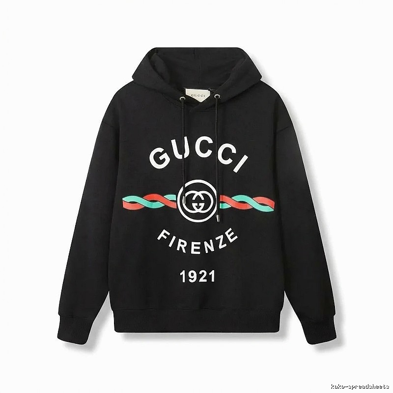 Gucci retro-style black hoodie