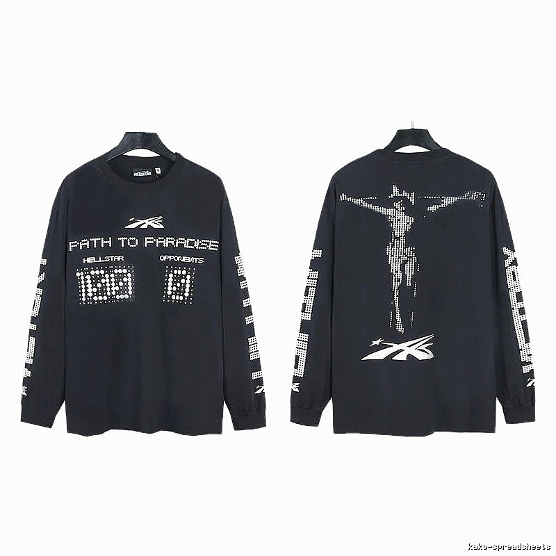 Hellstar Dark Style Printed Black Long-sleeve
