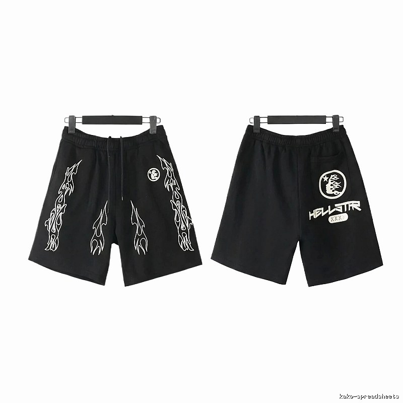 Hellstar dark style printed shorts