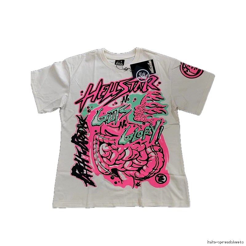 Hellstar Graffiti Street Style Off-white T-shirt