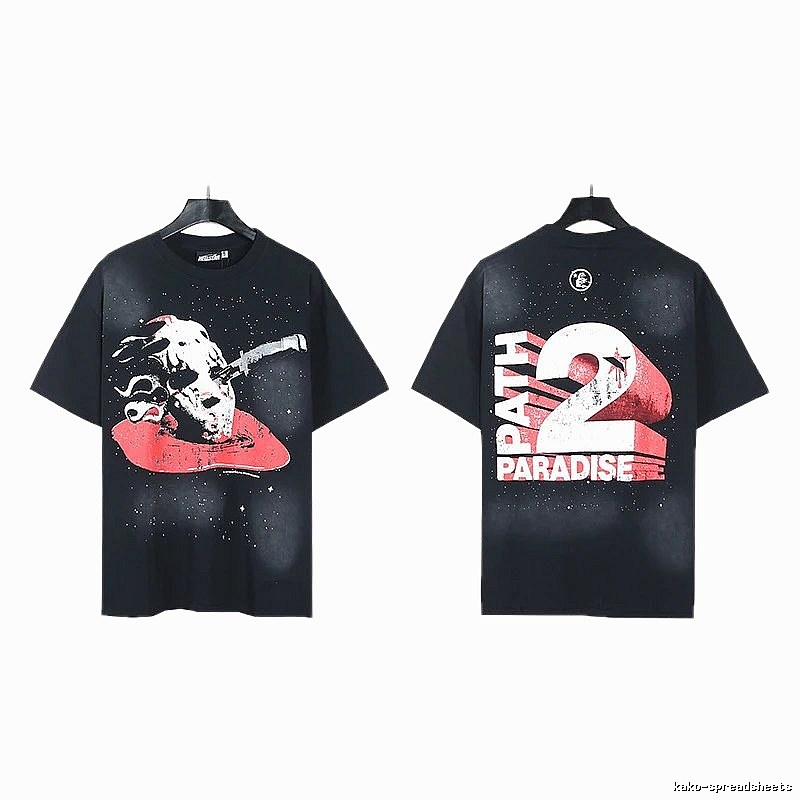 Hellstar Killer Print Street Style Black & Red T-Shirt