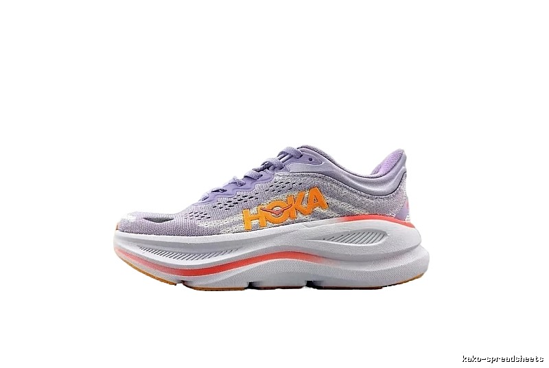 HOKA Clifton 8 Trendy Grey Purple Athletic Shoes