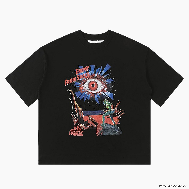 "House of Errors Alien Eye Trendy Cool Black T-shirt"