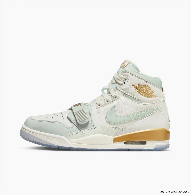 Jordan retro white-green sports shoes