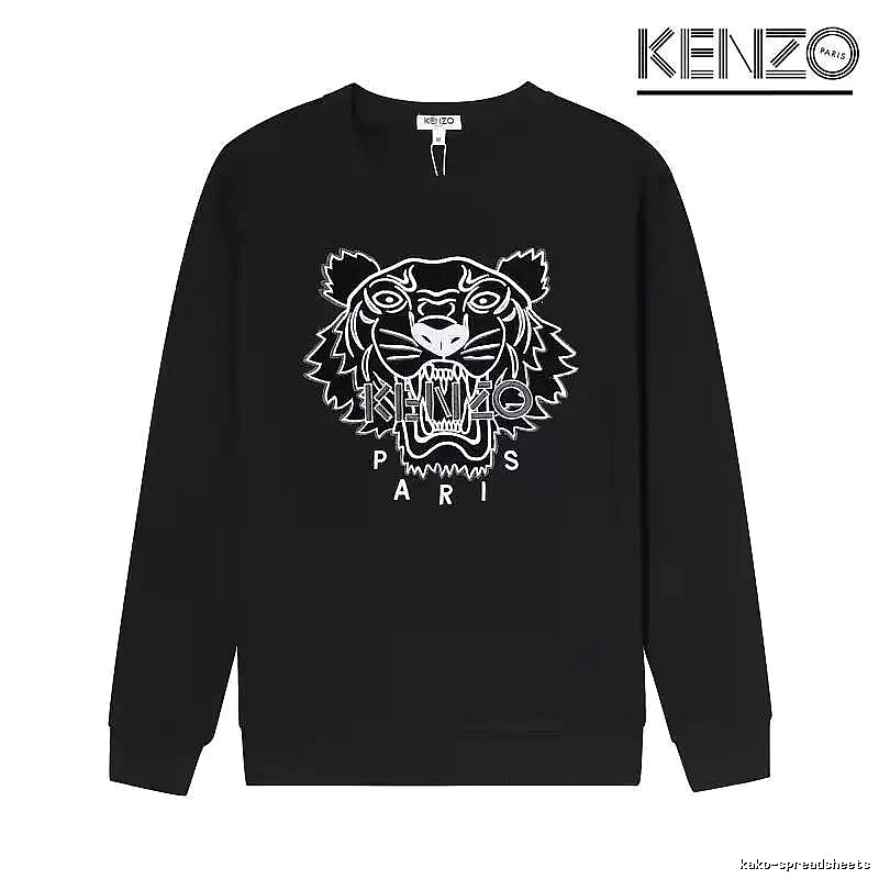 Kenzo Style Kc25 Tiger SweatShirt Minimal Look Graphic