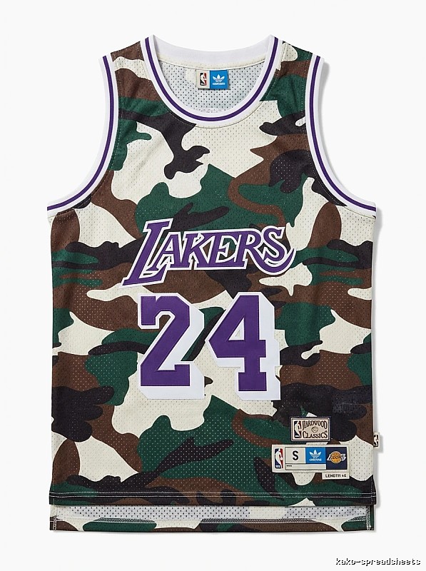 Kobe Camouflage Lakers Basketball Jersey