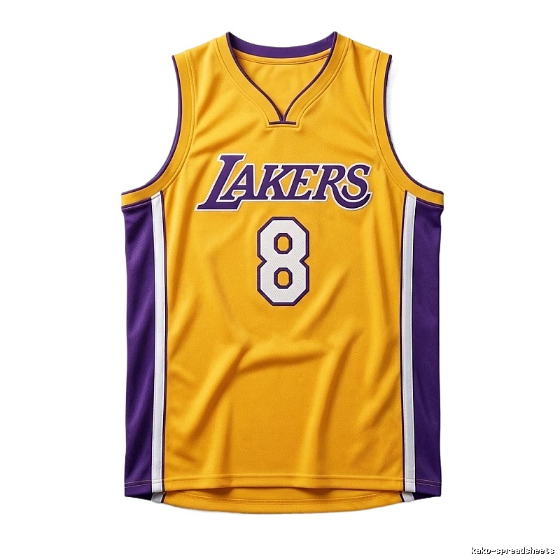 Kobe Lakers retro yellow jersey