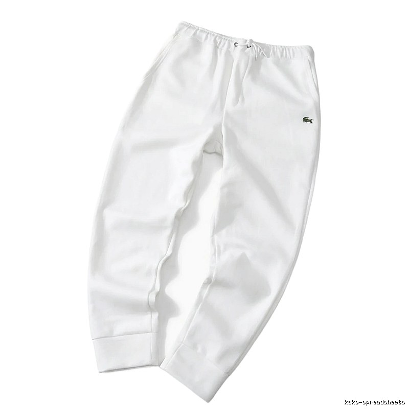 Lacoste casual style white sweatpants