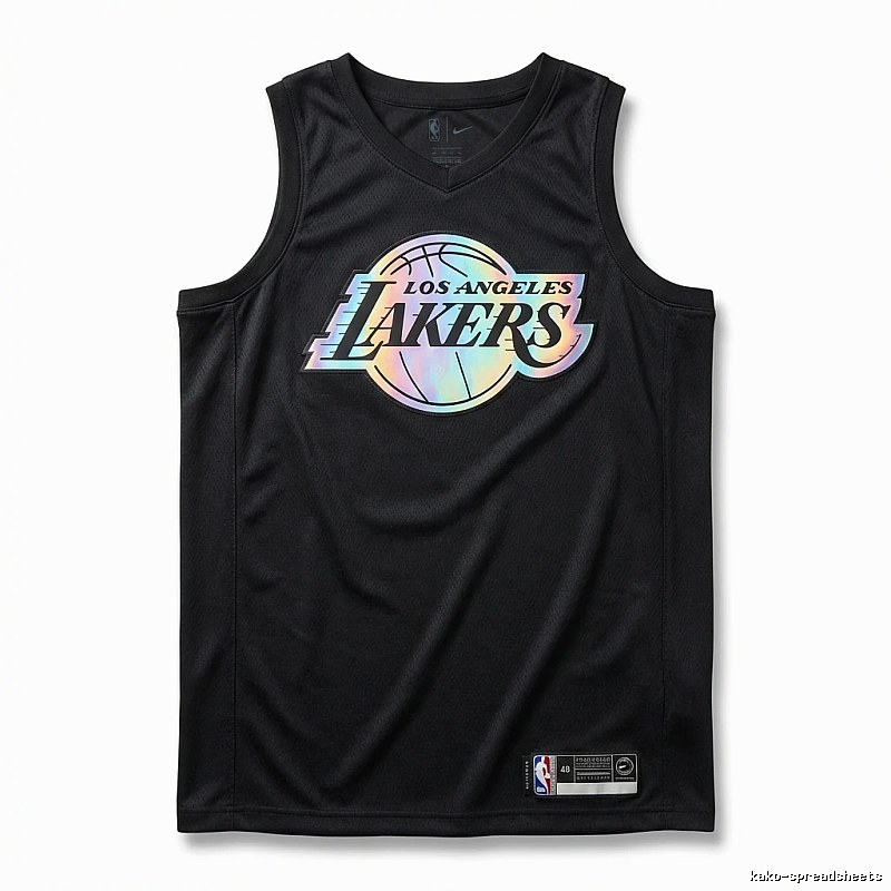 LBJ Lakers black trendy brand vest