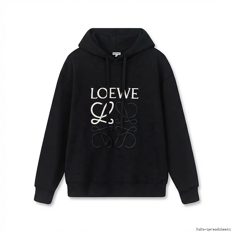 LOEWE letter embroidery style hoodie