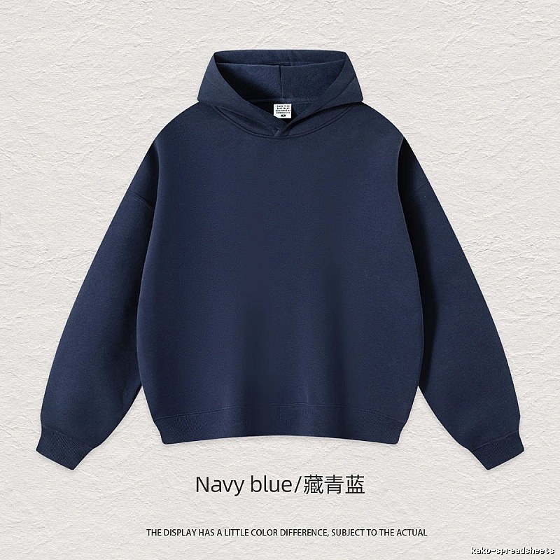 Logo Detail Blank pullover hoodie Black Minimal A with Relaxed Feel