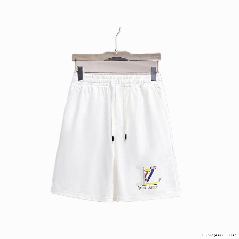 Louis Vuitton Colorful Print Casual Style White Shorts
