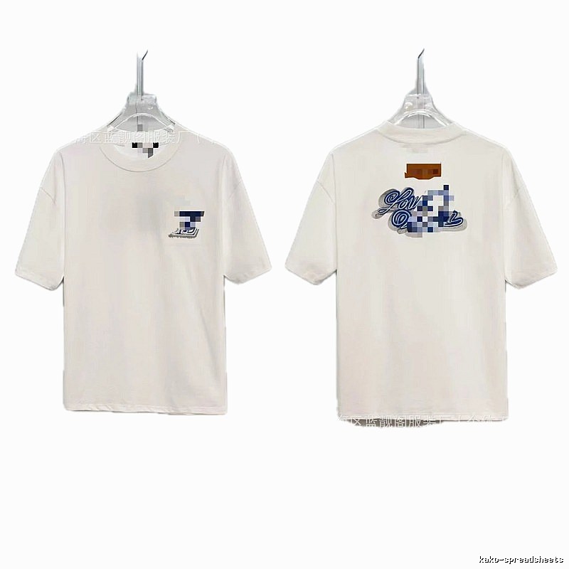 Louis Vuitton Letter Print Trendy Style White T-Shirt