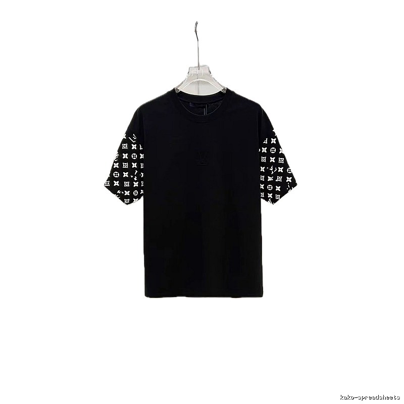 Louis Vuitton Monogram Trendy Black Short-Sleeve T-Shirt