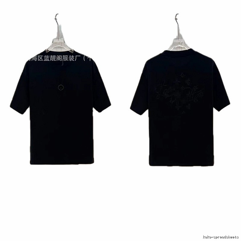 Louis Vuitton Monogram Trendy & Cool Black Short-sleeve T-shirt