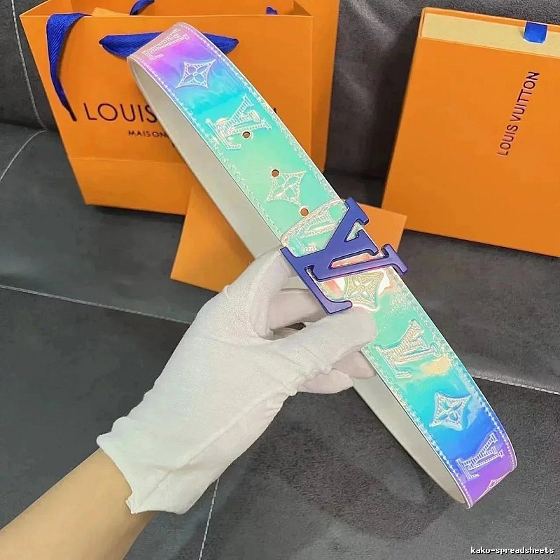 Louis Vuitton Travel-Friendly Accent Monogram Belt Clean Finish
