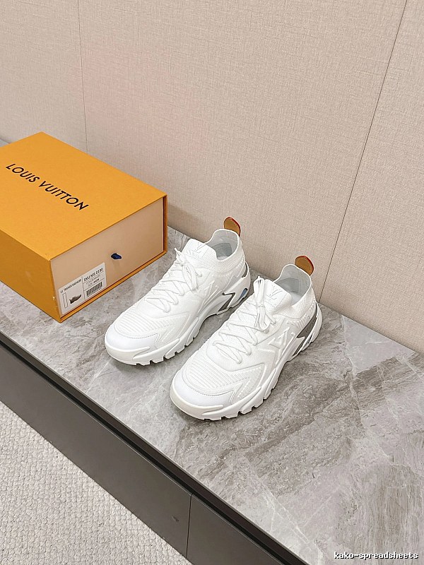 Louis Vuitton White Runner Sneaker with White Sporty Runner on for Daily Rotation