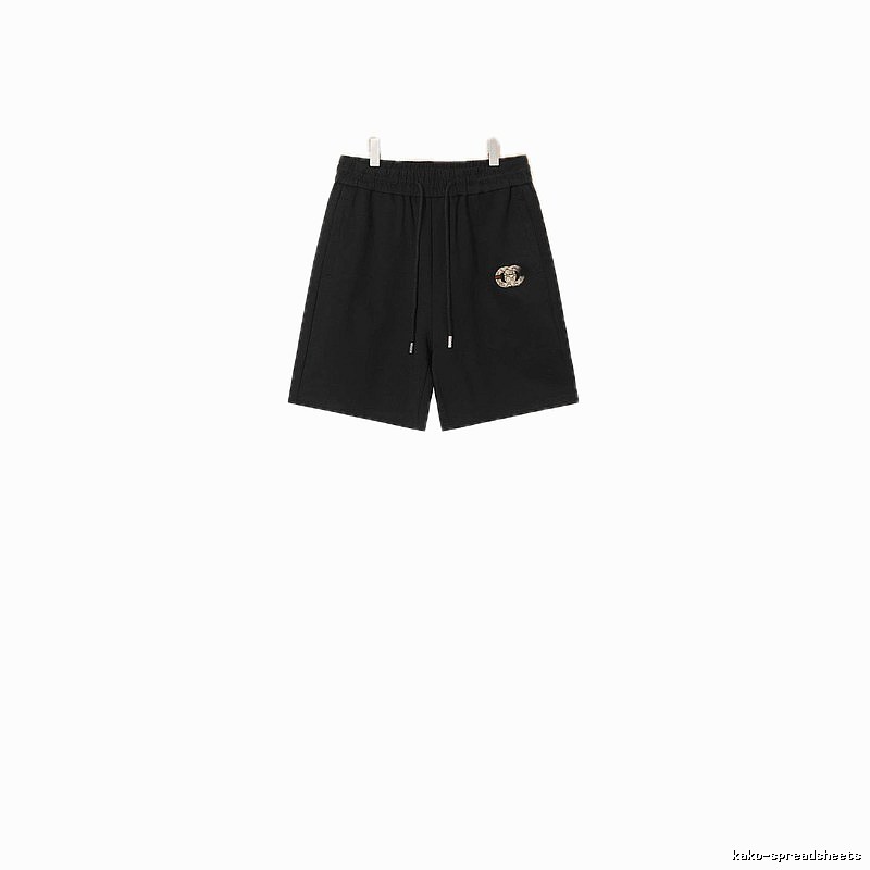 LV casual style black shorts