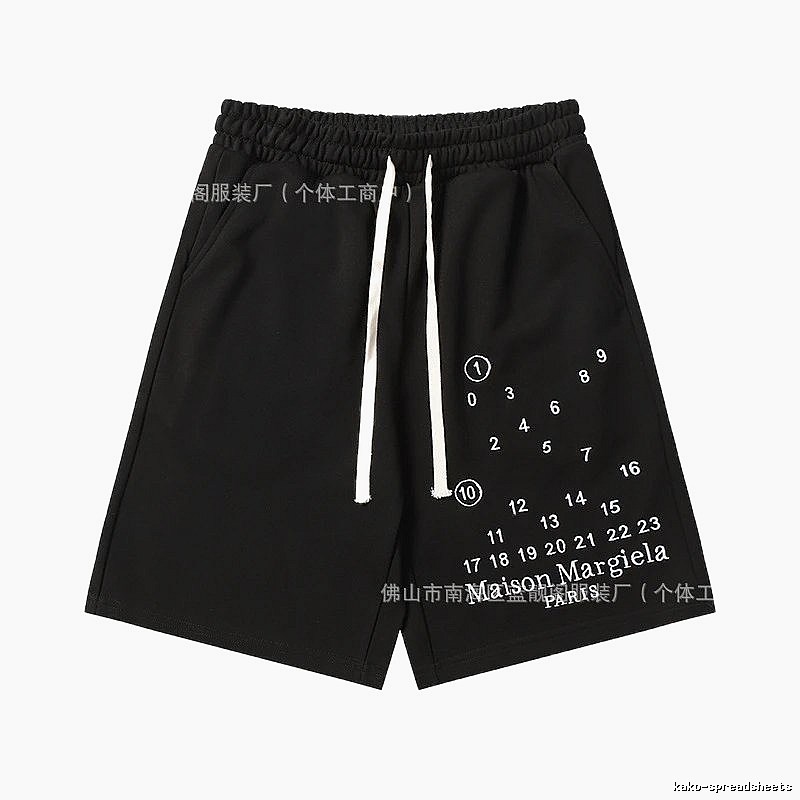Maison Margiela Digital Style Black Shorts