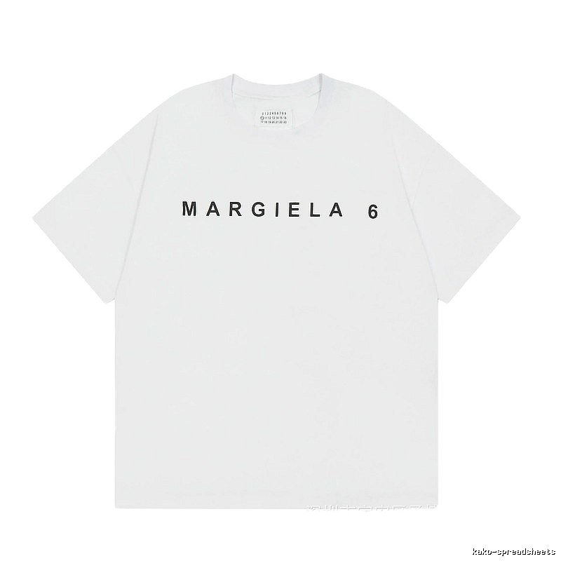 Maison Margiela MM6 Minimalist Style White Short Sleeve T-shirt