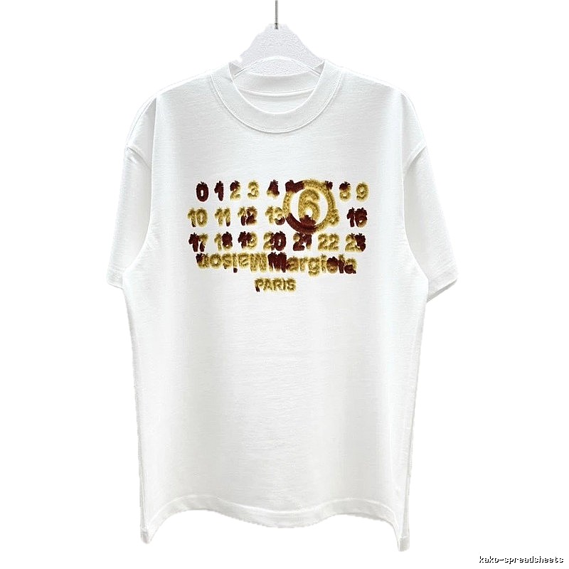 Maison Margiela Number Series High-Street White T-Shirt