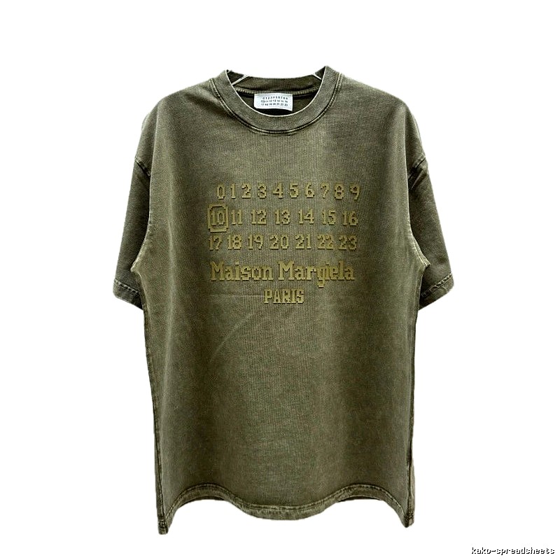Maison Margiela Number Vintage Military Green Short-sleeve T-shirt