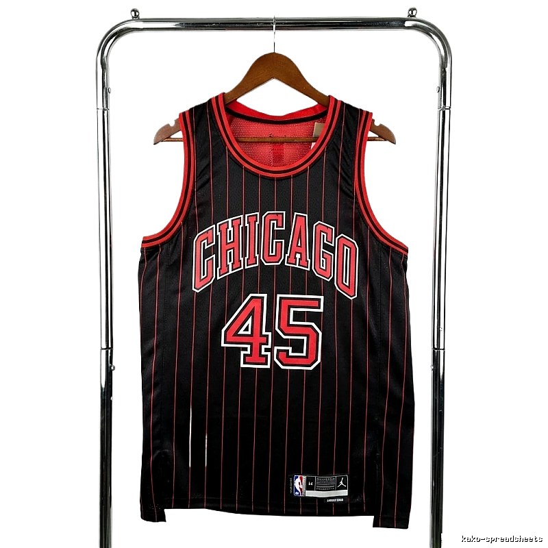 Michael Jordan retro black and red jersey