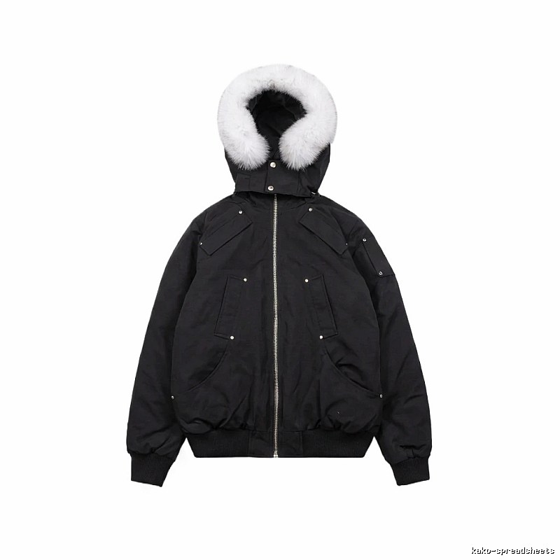 Michael Kors black utility-style down jacket