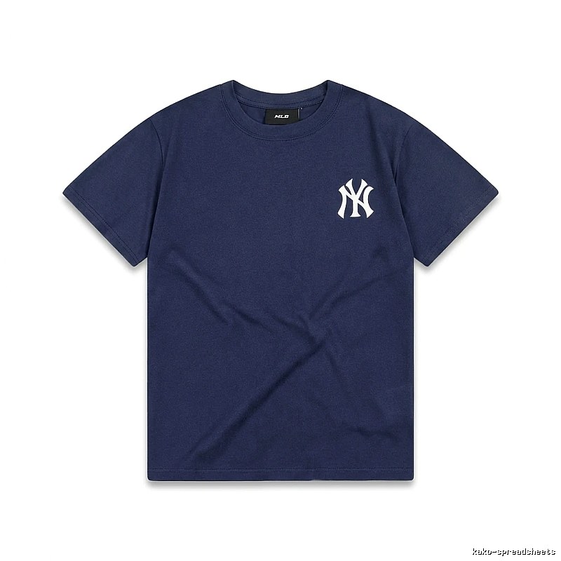 MLB Classic Simple Style Navy Blue T-shirt