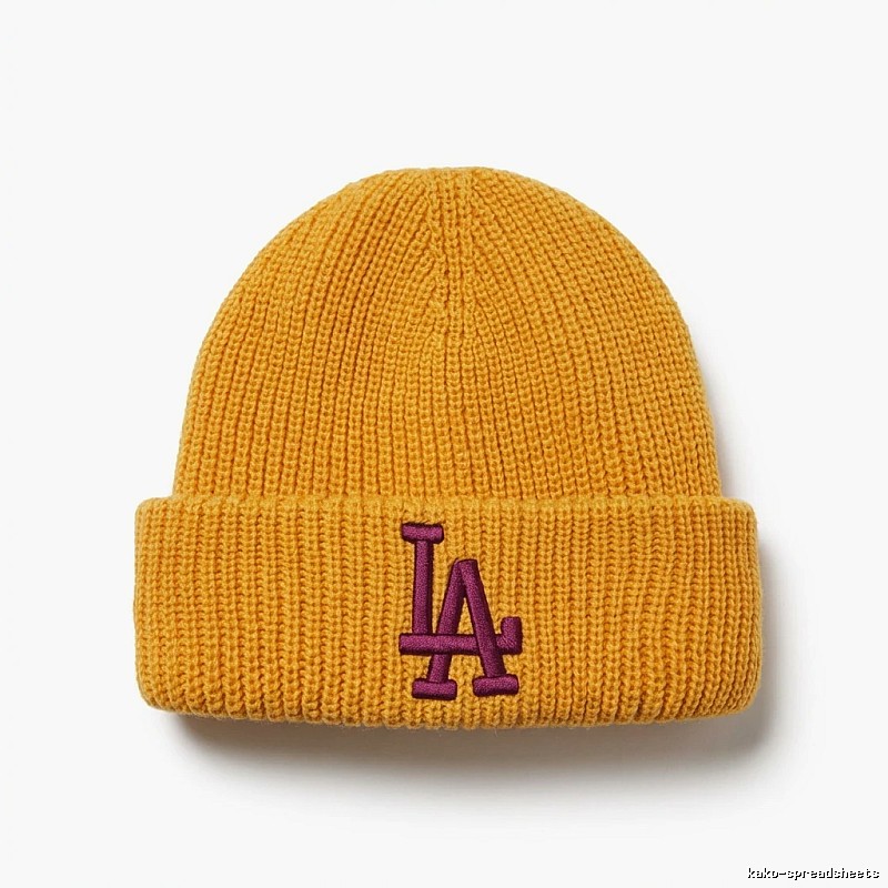 MLB LA Series Yellow Knitted Hat