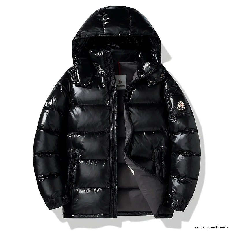 Moncler black stylish down jacket