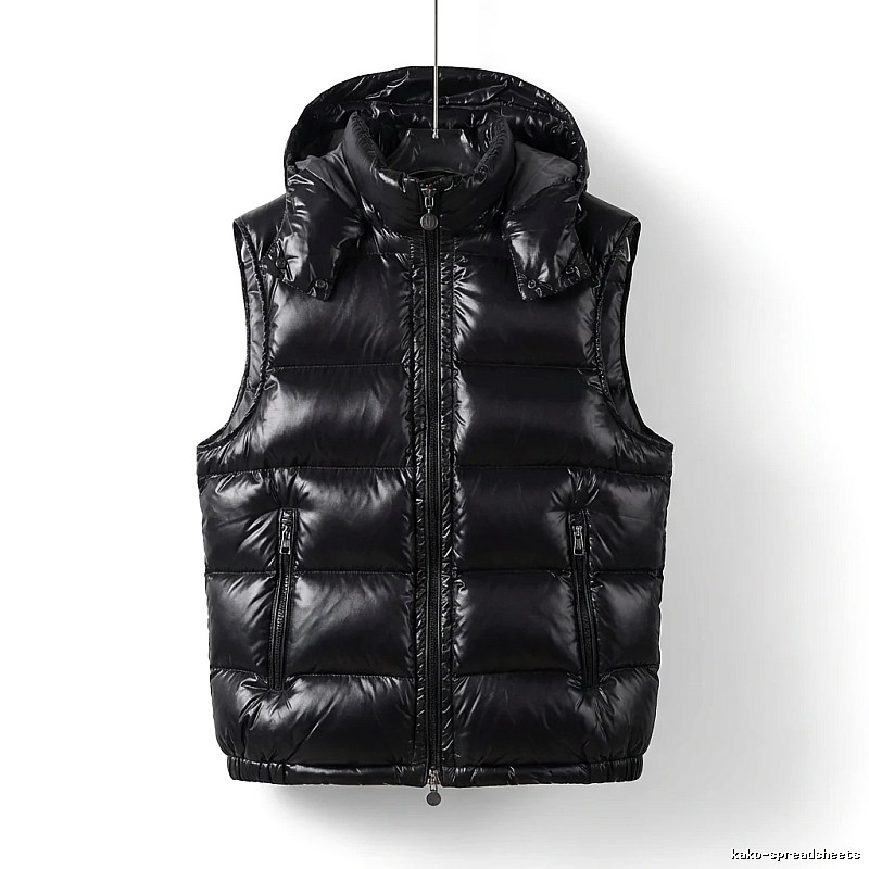 Moncler black stylish down vest