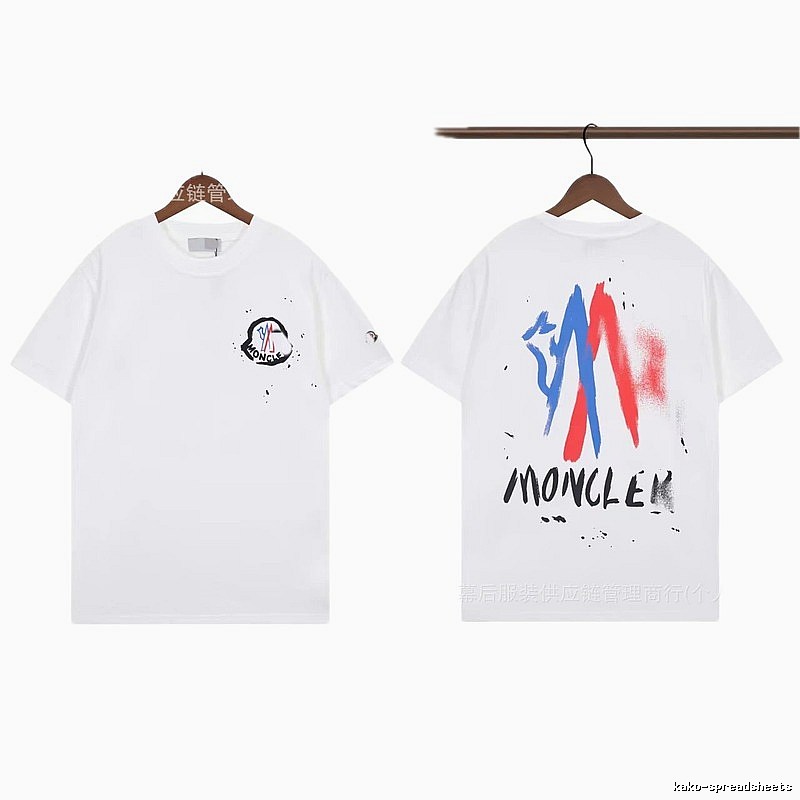Moncler Graffiti Street Style White Short-sleeve T-shirt