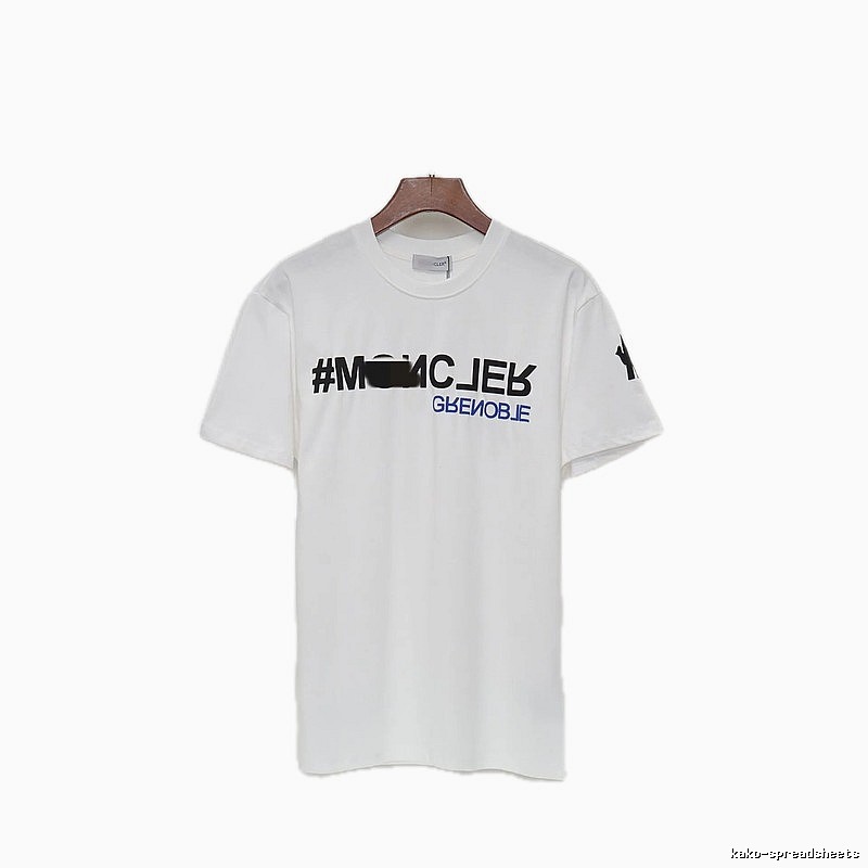 Moncler Grenoble Trendy Printed White T-Shirt