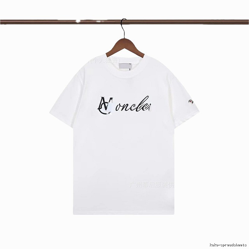 Moncler Letter Print Casual White T-Shirt