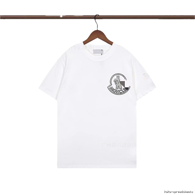 Moncler Logo Casual Style White Short-sleeve T-shirt