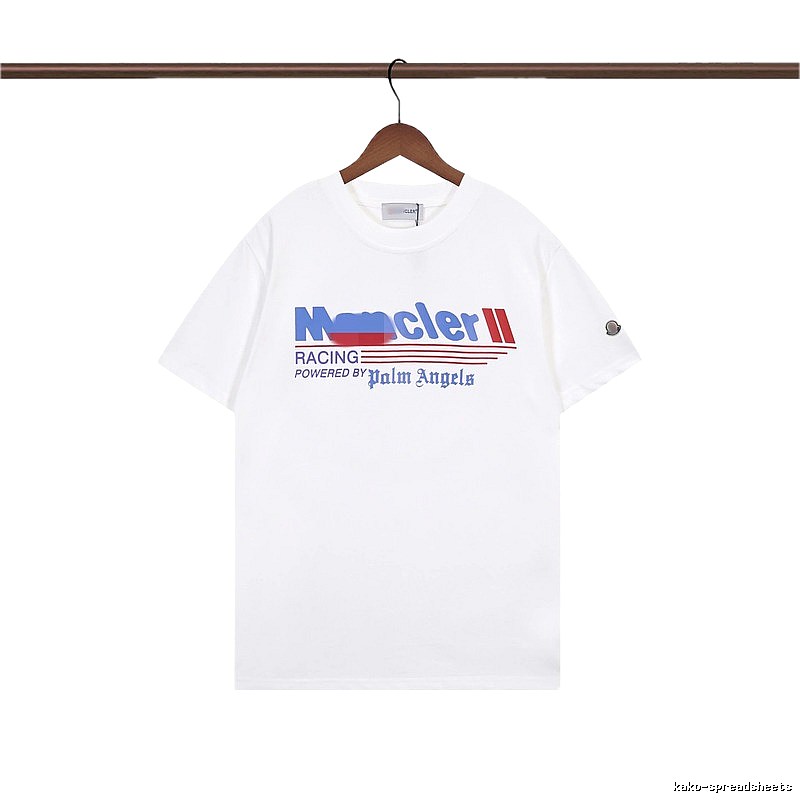 Moncler Racing Co-branded Street Style White T-Shirt